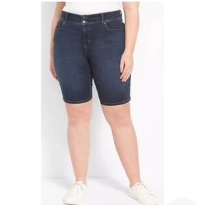 Lane Bryant Women's Bermuda Shorts Tighter Tummy Technology Mid Rise Sz 20